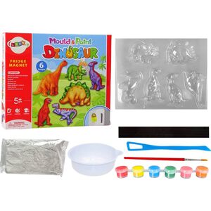 LeanToys Zestaw DIY Do Malowania Dinozaury Gips Magnesy 13674482 5905214975128