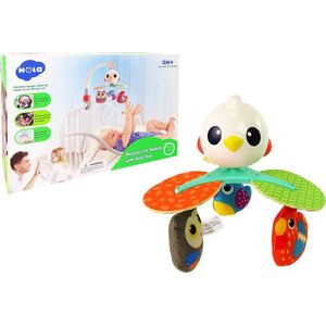 LeanToys Karuzela Dla Niemowląt Do Łóżeczka Wózka Kolorowe Ptaszki Melodia 13674498 5905214977016