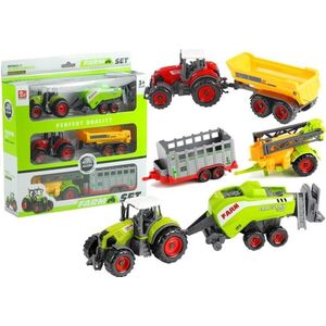 LeanToys Traktory z Przyczepami Zestaw Maszyny Rolnicze 6w1 13674658 5905323219274