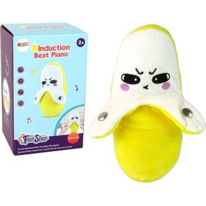 LeanToys Pluszowy Banan Interaktywny Muzyka 22 cm Żółty 13674841 5905515357470