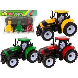 LeanToys Zestaw Traktorów Rolniczych Farma 3 Sztuki Kolorowe 13674868 5905515357937