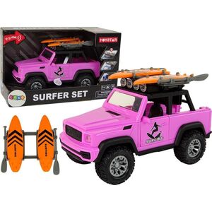 LeanToys Auto Terenowe 1:14 Napęd Frykcyjny Różowe Surfing 13674898 5905515358583