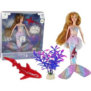 LeanToys Lalka Dla Dzieci Emily Syrenka Różowa Akcesoria 13674950 5905515359924
