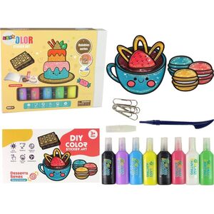LeanToys Naklejki Na Okno Meble Słodkości DIY 8 Kolorów Brokat 13675027 5905679072363