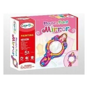 LeanToys Zestaw Kreatywny Plastyczny Lusterko Forma Gips Farbki 13675053 5905679073728