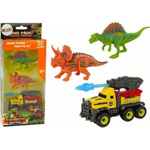 LeanToys Dinozaury Figurki Zestaw Samochód Z Rakietą Żółty 13675087 5905679074947