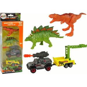 LeanToys Dinozaury Zestaw Auto Rakieta Przyczepa 13675093 5905679074978