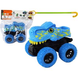 LeanToys Pojazd Terenowy Pchacz Tyranozaur Rex Gumowe Koła Niebieski 13675211 5905679077993