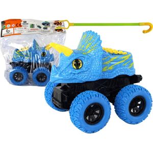 LeanToys Pojazd Terenowy Pchacz Triceratops Gumowe Koła Niebieski 13675215 5905679078020
