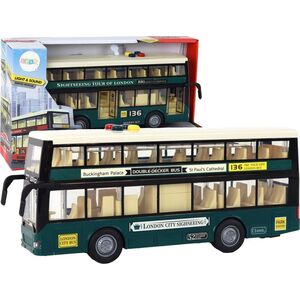 LeanToys Autobus Piętrowy Światła Dźwięki Napęd Frykcyjny Ciemno Zielony 1:16 13675608 5905884456217
