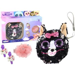 LeanToys Portfel Spinki Zestaw Dla Dziewczynki Portfelik Kotek 4 ele. 13675612 5905884456774