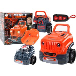 LeanToys Warsztat Silnik Auto Do Rozkręcania Zestaw Majsterkowicza Pomarańczowy 13675662 5905991000105