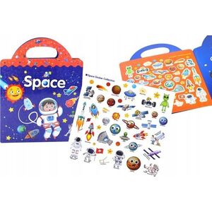 LeanToys Zestaw Naklejek Edukacyjnych Kosmos Nauka Angielskiego Książka 13675760 5905991003106