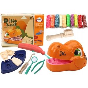 LeanToys Zestaw Kreatywny Dinozaur Dentysta Ciastolina Akcesoria 13675798 5905991004035