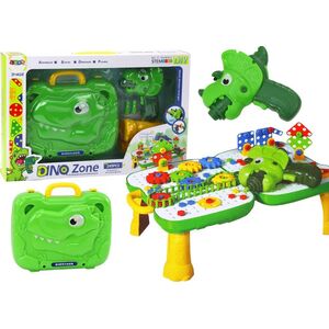 LeanToys Walizka Stolik Zestaw DIY Układanka Klocki Dinozaur Wkrętarka 249 ele. 13675821 5905991004394