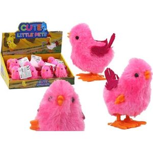 LeanToys Skaczący Kurczak Zabawka Nakręcana Figurka Różowy 13675841 5905991004547
