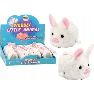 LeanToys Nakręcany Zajączek Jeżdżący Zabawka Ozdoba Biały 13675901 5905991005360