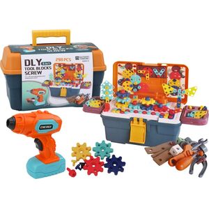 LeanToys Klocki Puzzle Konstrukcyjne 3D W Skrzynce DIY Rozkręcanie Wiertarka 13676053 5905991007807