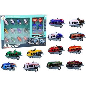 LeanToys Zestaw 12 Autek Samolotów Z Napędem 5cm Znaki Drogowe 13676660 5905991019695