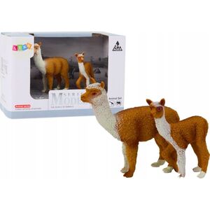 Figurka LeanToys Figurka Dorosła Lama 8 cm z młodą Lamą 6 cm Zwierzęta Świata 13676701 5905991020530