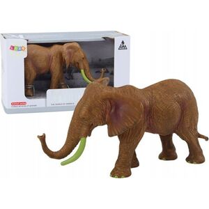 Figurka LeanToys Figurka Kolekcjonerska Słoń Afrykański Safari Brązowy 13676714 5905991020660