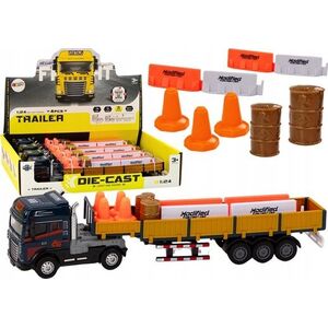 LeanToys Ciężarówka Z Przyczepą Niebieska 1:24 TIR Auto Ciężarowe Akcesoria Dźwięki 13676845 5905991022121