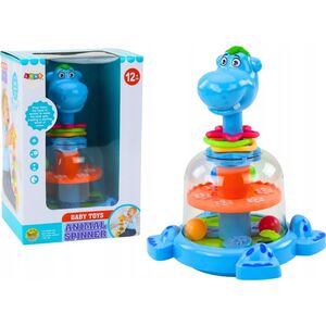 LeanToys Bączek Z Kulkami Hipopotam Dla Niemowląt Niebieski 13676863 5905991023241
