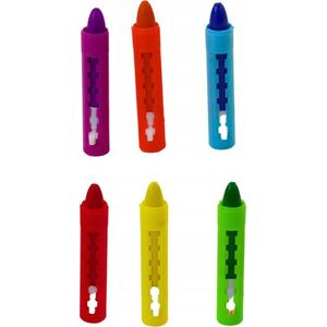 LeanToys Zestaw Kredek Do Malowania Twarzy Kolorowe 6 Sztuk 13676896 5905991023425