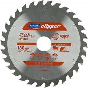 Norton NORTON PIŁA TARCZOWA 180mm x 30mm x 30z DREWNO I KOMPOZYTY ATB (2,8 / 1,8) 13683857 5450248769453