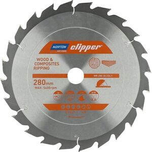 Norton NORTON PIŁA TARCZOWA 280mm x 30mm x 24z DREWNO I KOMPOZYTY ATB (3,2 / 2,2) 13683864 5450248769651