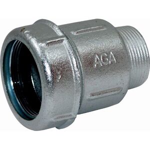 AGAflex Złączka zaciskowa na bosy koniec rury stalowej , niebieskiej (PE) z GZ 3/8" 13684203 5908262752635