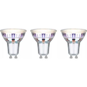 Paulmann Źródło światła LED 3x GU10 ECO LINE 2.5W 450lm 3000K 230V srebrny / szkło 13684397 4000870291931