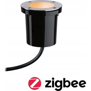 Paulmann Oprawa dogruntowa Plug & Shine FLOOR SH Zigbee RGBW 4.6W IP65 RGBW 24V czaarny / metal 13684547 4000870945889