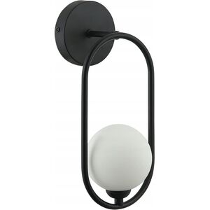 Kinkiet Italux Italux Lupus WL-3965-1-BL kinkiet lampa ścienna 1x40W G9 biały/czarny 13685312 5902854536559