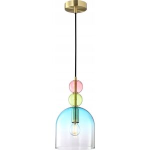 Lampa wisząca Italux Italux Manso PND-37462A-MC-GD lampa wisząca zwis 1x40W E14 multikolor/złota 13685348 5902854539352