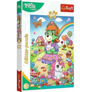 Trefl PUZZLE 100 Glitter Brokatowe Trefliki 14833 13694914 5900511148336