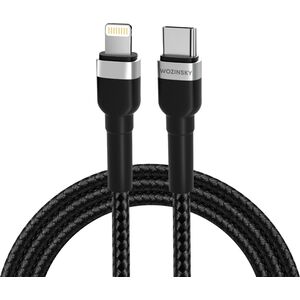 Kabel USB Wozinsky USB-C - Lightning 1 m Czarny (5907769308758) 13703544 5907769308758