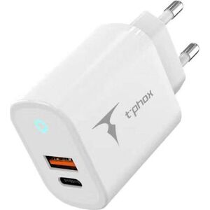 Ładowarka T-Phox Ładowarka Sieciowa 45W USB + USB-C T-PHOX GLORY biała 13722832 6974670443952