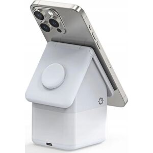 Ładowarka Duzzona Ładowarka indukcyjna Duzzona W20 15W 4w1 do iPhone / AirPods / Apple Watch z lampką nocną - biała 13804574 6934913007402