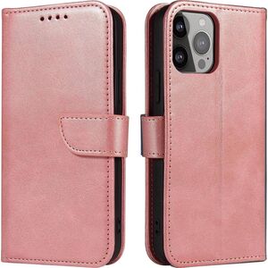 Hurtel Etui Magnet Case do Samsung S24 z klapką i portfelem - różowe 13804722 9145576284759