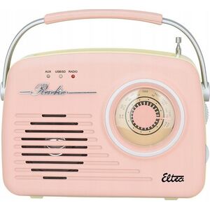 Radio Eltra Radio LUIZA RETRO SP-11 MP3 USB SD Różowe 13811494 5907727028513