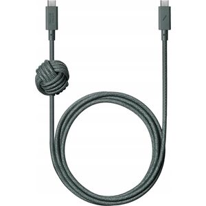 Kabel USB Native Union USB-C - USB-C 3 m Zielony (ACABLE-C-GRN-NP) 13811826 4895200477136