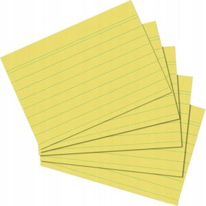 Herlitz Herlitz Karteikarte  A5 liniert gelb           100er Packung 13812201 4008111150511