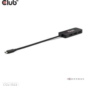 Club 3D Club3D MST-Hub USB 3.2 Typ C > 3x DP       4K60Hz      St/Bu retail 13812462 8719214473174