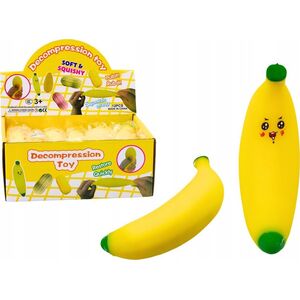 LeanToys Gniotek Banan Rozciągliwy Gumowy Żółty 13813981 5905991026419