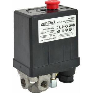AWTools AWTOOLS WYŁĄCZNIK CIŚNIENIOWY KOMPRESORA 230V 3 WEJŚCIE 1/4" 13815622 5903678612061