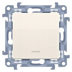 Kontakt-Simon Łącznik krzyżowy Kontakt-Simon Simon 10 CW7L.01/X/41 z podświetleniem LED bez piktogramu moduł 10AX 250V~ zaciski śrubowe krem 13815963 5902787868260