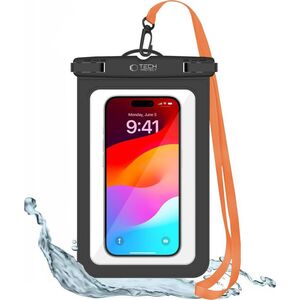 Tech-Protect TECH-PROTECT UWC9 UNIVERSAL WATERPROOF CASE 8.9 INCH BLACK/ORANGE 13816117 5906203691609
