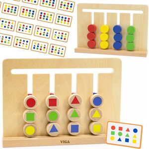 Viga Toys Gra Logiczna Odwzoruj Kolory I Figury Montessori Lumarko! 13818135 6971608447075
