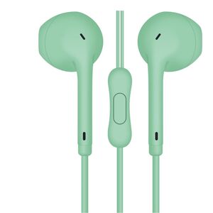 Słuchawki Freestyle FREESTYLE EARPHONES MINI JACK + MIC MACAROON STYLE GREEN [45758] TE 13821943 5907595457583
